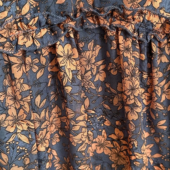 Hello Molly Blue and Pink Floral‎ Long Sleeve Dress size large - Picture 2 of 6